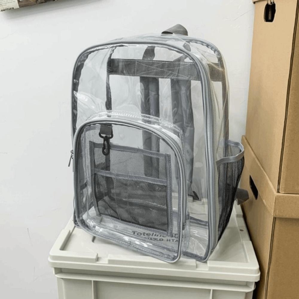 Waterproof Students School Bag Large Capacity Clear Shoulder Bag  Students/Girls
