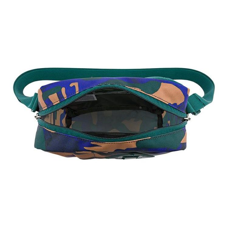 The North Face 4.75L Berkeley Fashion Casual Printed Logo Zipper Crossbody Shoulder Bag Outdoor Unisex Shoulder Bag Camouflage-Green 52VT-FW22-D2-9F9