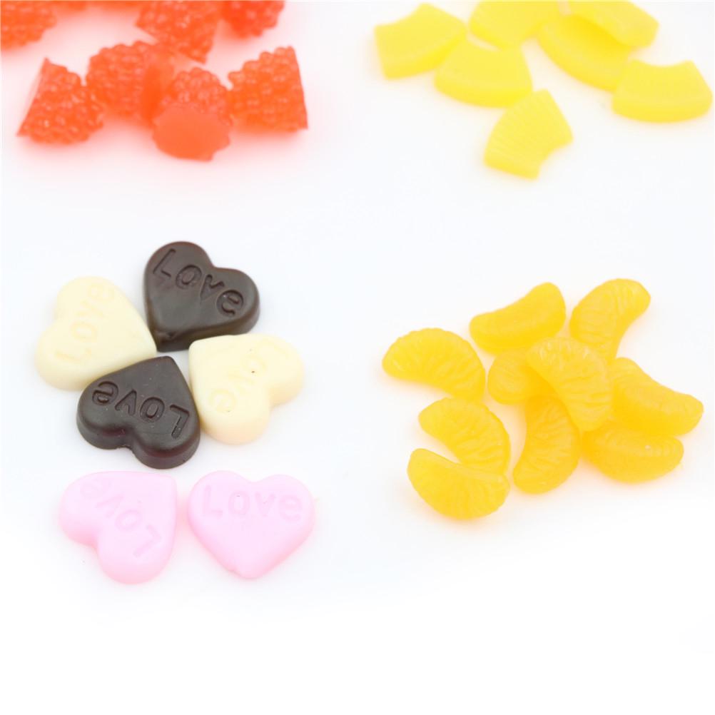 New Simulation Food Fake Cherries Chocolate Cookie Stick Resin Miniature Art Flatback Cabochon DIY Decorative Craft Scrapbooking