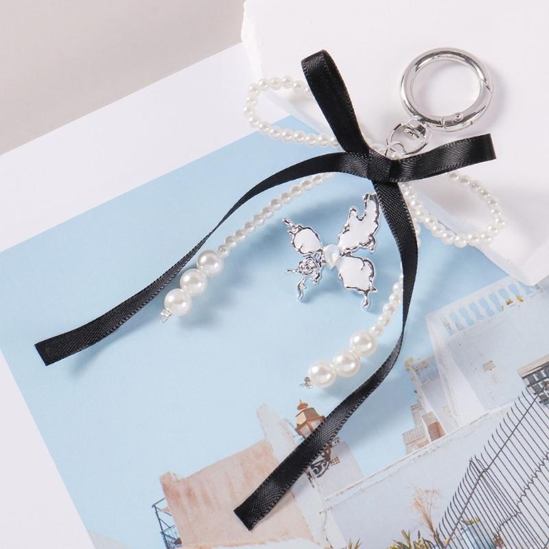 Schleifen Schlüsselanhänger Taschenanhänger für Damen Geldbörse Handtasche Rucksack Tasche Anhänger Anhänger Autoschlüsselanhänger Ästhetische Schlüsselanhänger Anhänger