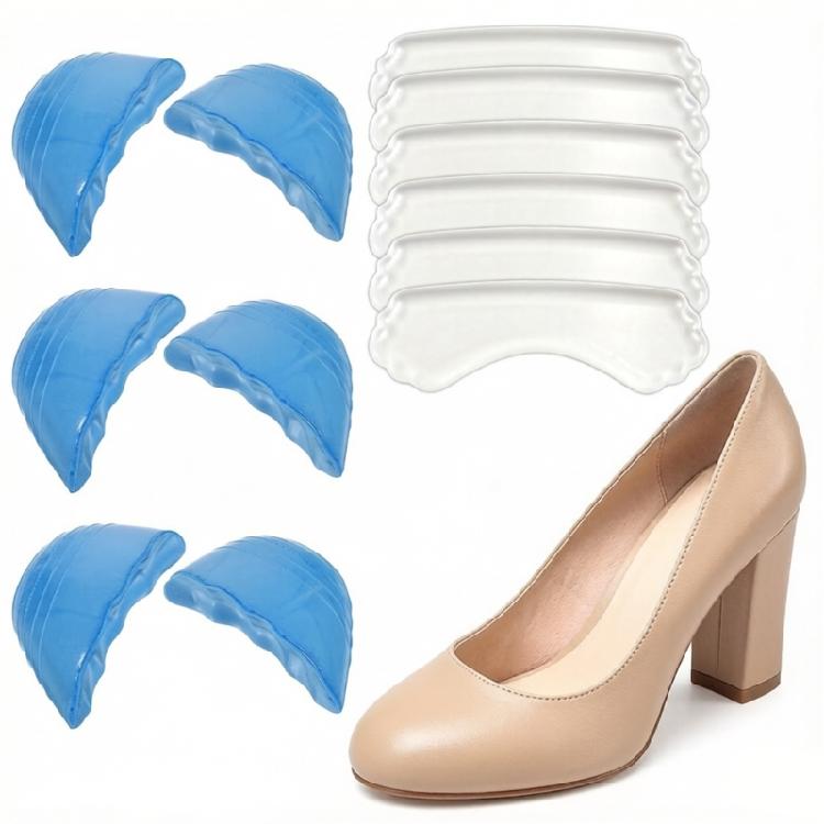 6Pieces Nonslip Shoe Heel Pad And 6 Foam Toe Protectors For Walking Experience