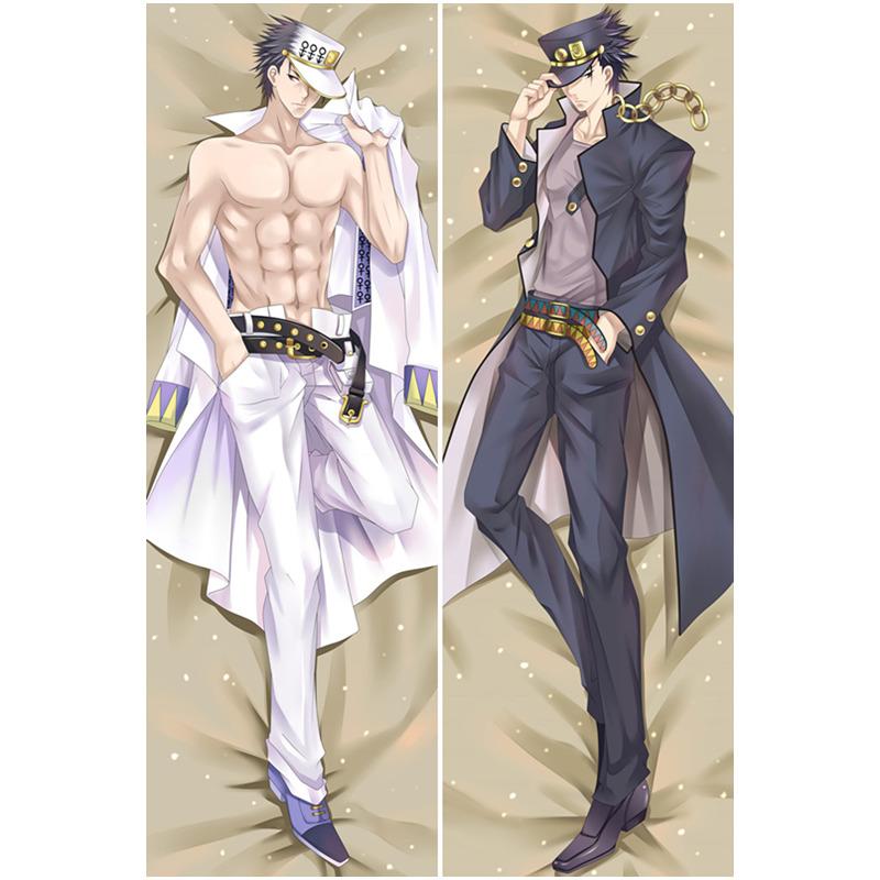 

Наволочка для тела японского аниме JoJos Bizarre Adventure, чехол для костюма, подушка Dakimakura Fujoshi BL, мужской чехол для обнимания тела 34x100cm Peach Skin шоколадный