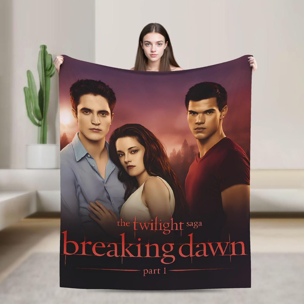 Jacob Die Twilight Saga Decke Qualität Warm Weich Überwurfdecke Winter Mädchen Jungen Sofa Bett Grafischer Bettbezug