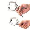 1/2 Stück 6 Zoll Hochleistungs-C-Klemmzange mit Verriegelung, verstellbarer Schweißklemmenclip und regulären Spitzen, Handwerkzeug zum Befestigen von Holzarbeiten