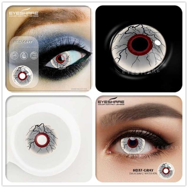 Eyeshare Cosplay Farbkontaktlinsen für Augen Ayy-Serie Kontakt-Make-up Sharingan Beauty Rote Kontaktlinsen Augenkosmetik Farblinsenaugen