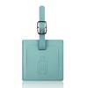 Suitcase Square Label PU Leather Labels School Bag Name Card for Trip Security