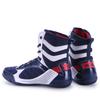 Spring and summer new mesh splicing boxing shoes fashionable men's and women's indoor training shoes high-top fighting shoes