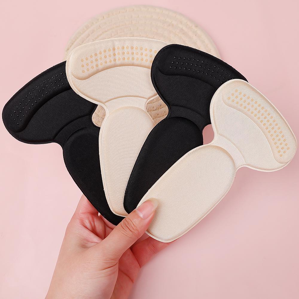 1Pairs Scarpe a forma di T Scarpe con tacco Solette Scarpe sportive Rilievi antiusura regolabili Adesivo per protezione tacco alto da donna