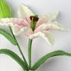Artificial Flower Hand-Crocheted Yarn Flowers No Maintenance Colorful Potted Flowers Desk Bedroom Nursery Home Decor