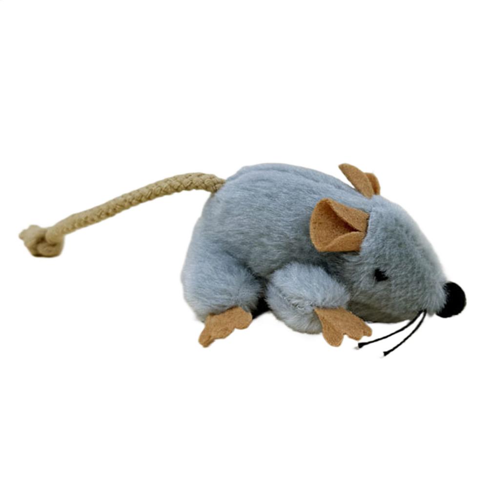 

Игрушка для кошек Мышь со встроенным звуком Компактная Игровая игрушка Набитые игрушки для кошек для ежедневной игры на полу дома в помещении на улице День Рождения Праздник Питомца