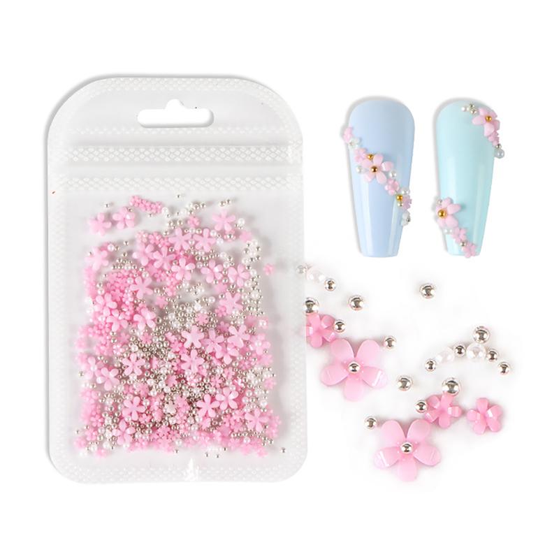 Acrylic Flower Nail Art Decoration Rhinestones  Manicure Accessories Nail Design