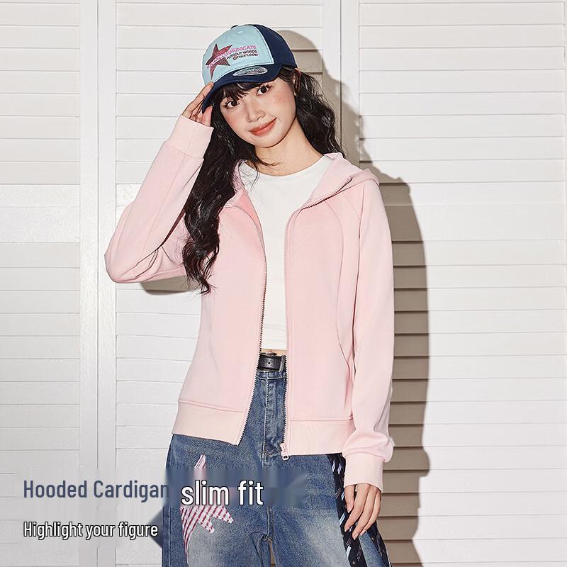 TonLion Women's Slim-Fit Logo Zip-Up Hoodie