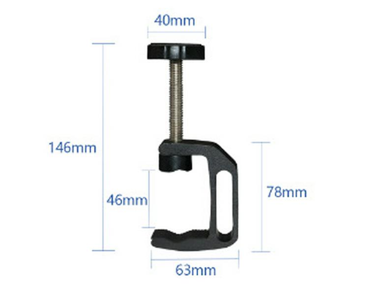 Wielofunkcyjny zacisk kraba ze stopu aluminium do bezpiecznego mocowania metalu i monitora