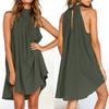 Chic Womens Holiday Irregular Ladies Summer Beach Sleeveless Party Dress For Effortless Style And Comfort