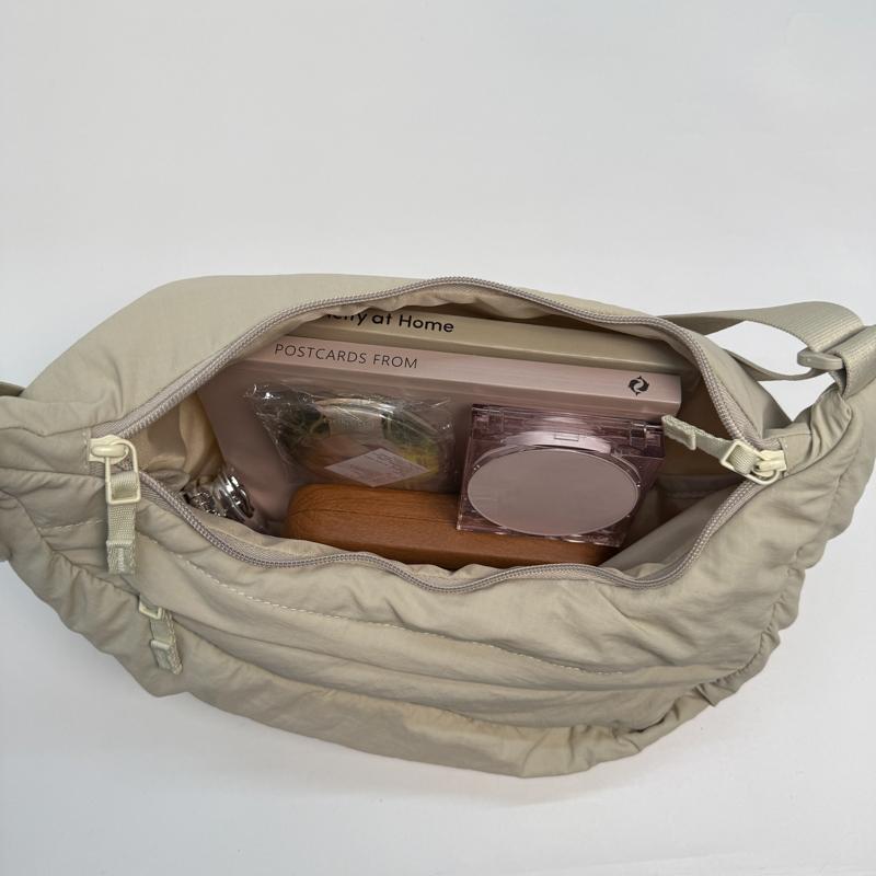 Large Capacity Women's Hobo Bag Solid Color Shoulder Bag Crossbody Bag