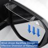 Auto Mirror Rain Visor Eyebrow Clear Car Side Mirror Visor Rain Guard Vehicle Side Mirror Cover (2 Pack)