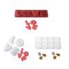 Functional Love Letter Silicone Molds Portable Silicone Valentines Day Cake Molds For Baking And Dessert Enthusiasts