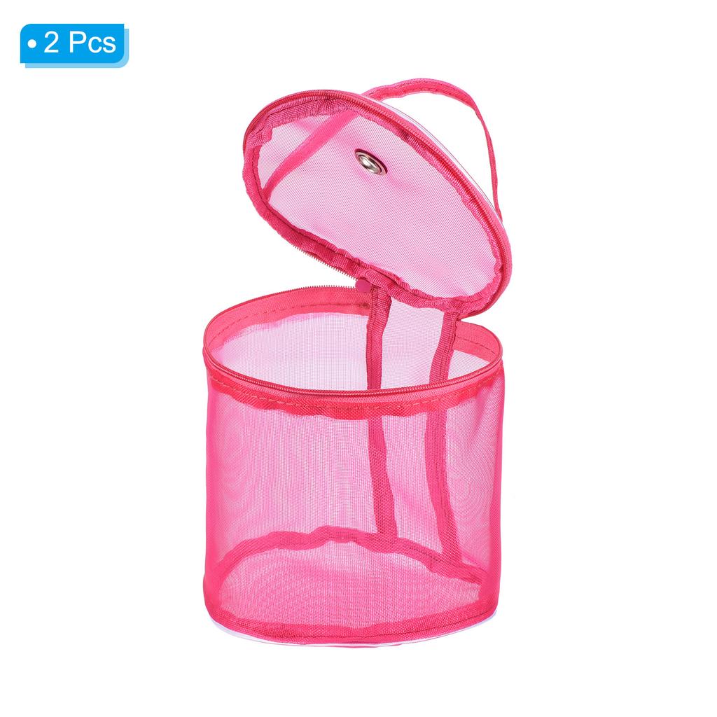 1/2pcs Yarn Storage Bag Portable Crochet Knitting Bag Case Skein Ball Holder Mesh Basket Organizer Crocheting Tote for Sewing