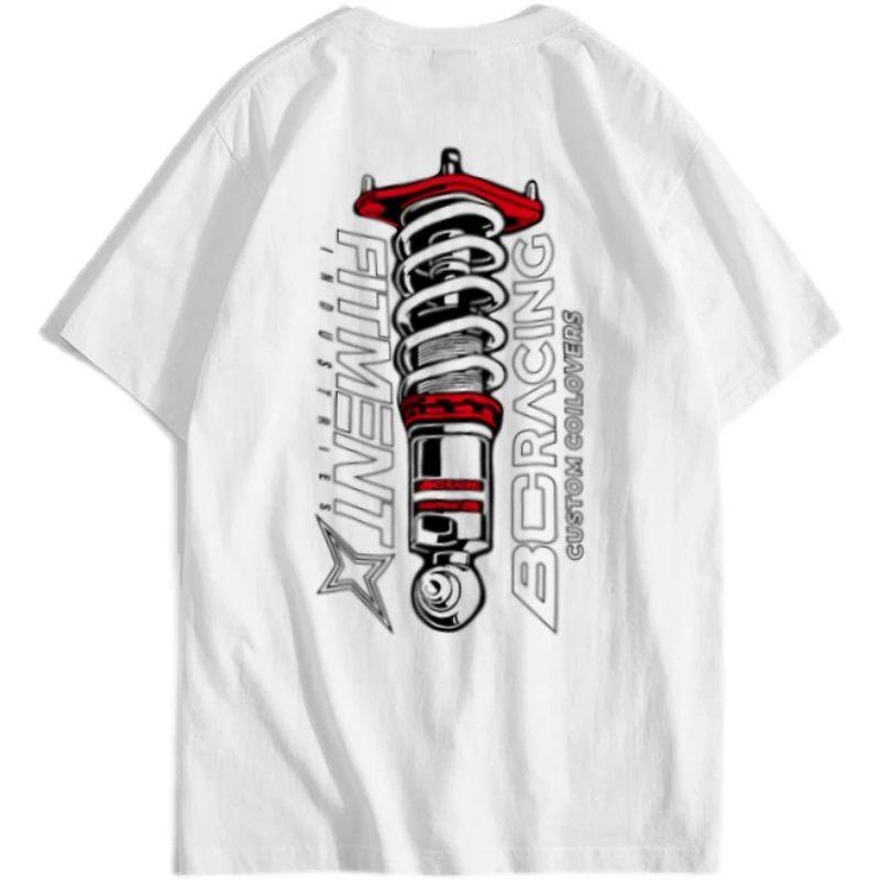 

Летняя Новая Футболка BC Модифицированный Автомобиль Амортизирующая Рубчик Hellaflush Посадка Автоклуб JDM Принт Хлопок Круглый Вырез Короткий Рукав 4XL