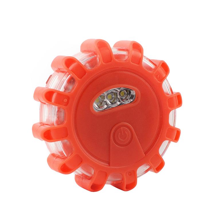 Multi-colors Plastic Emergency Disc Safety Flashing Light Traffic Warning Light Led Road Flare Strobe Warning Lights