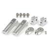 SP Takegawa Adjustable Aluminum Footpeg Kit Silver for Yamaha XSR125 MT-125 YZF-R125 MT-25 YZF-R25 06-13-0114