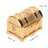 Vintage Jewelry Box Gold Color Retro   Zinc Alloy Scratch Proof Small Jewelry Box for Rings rrings Necklace