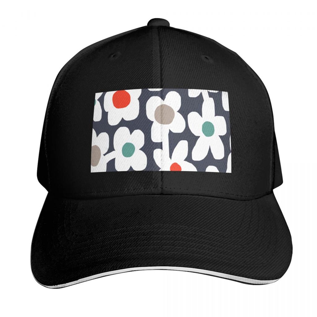 Abstract Modern Scandinavian Floral ArrangeUnisext Baseball Cap Bobble Hat Rave Wild Ball Hat Womens Hats Unisexs