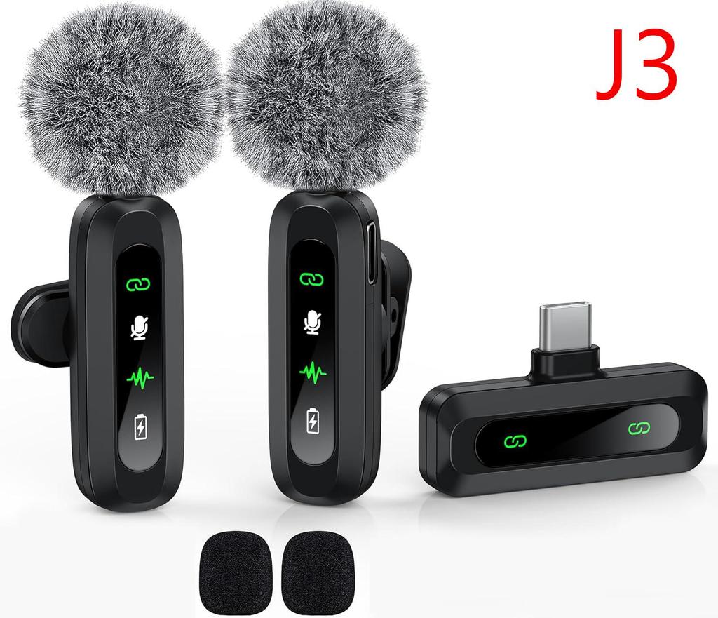 Microfon lavalieră wireless pentru streaming mobil în aer liber, interviuri și reducerea zgomotului