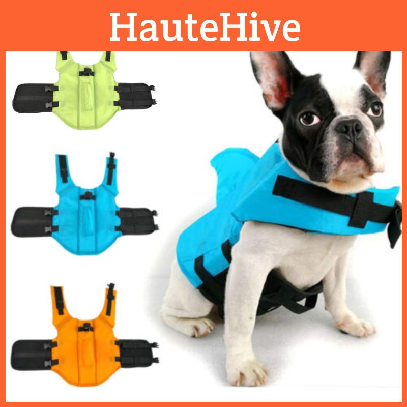 Stylish Wangupet Shark Fin Pet Life Jacket For Small And Large Dogs