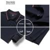 Septwolves Men's Spring Business Casual Long-Sleeve Polo T-Shirt