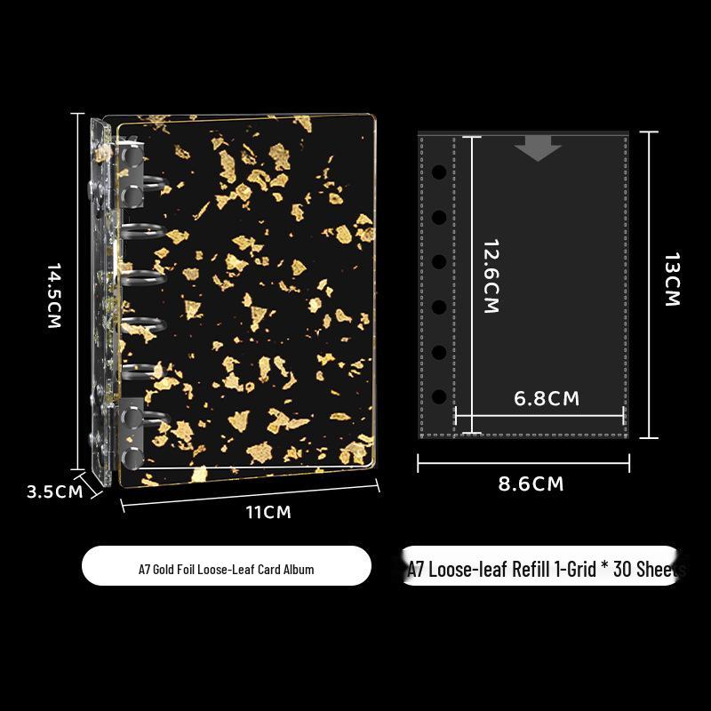 Acrylic A7 Ring Binder Photo Album for Idol Photocard Storage