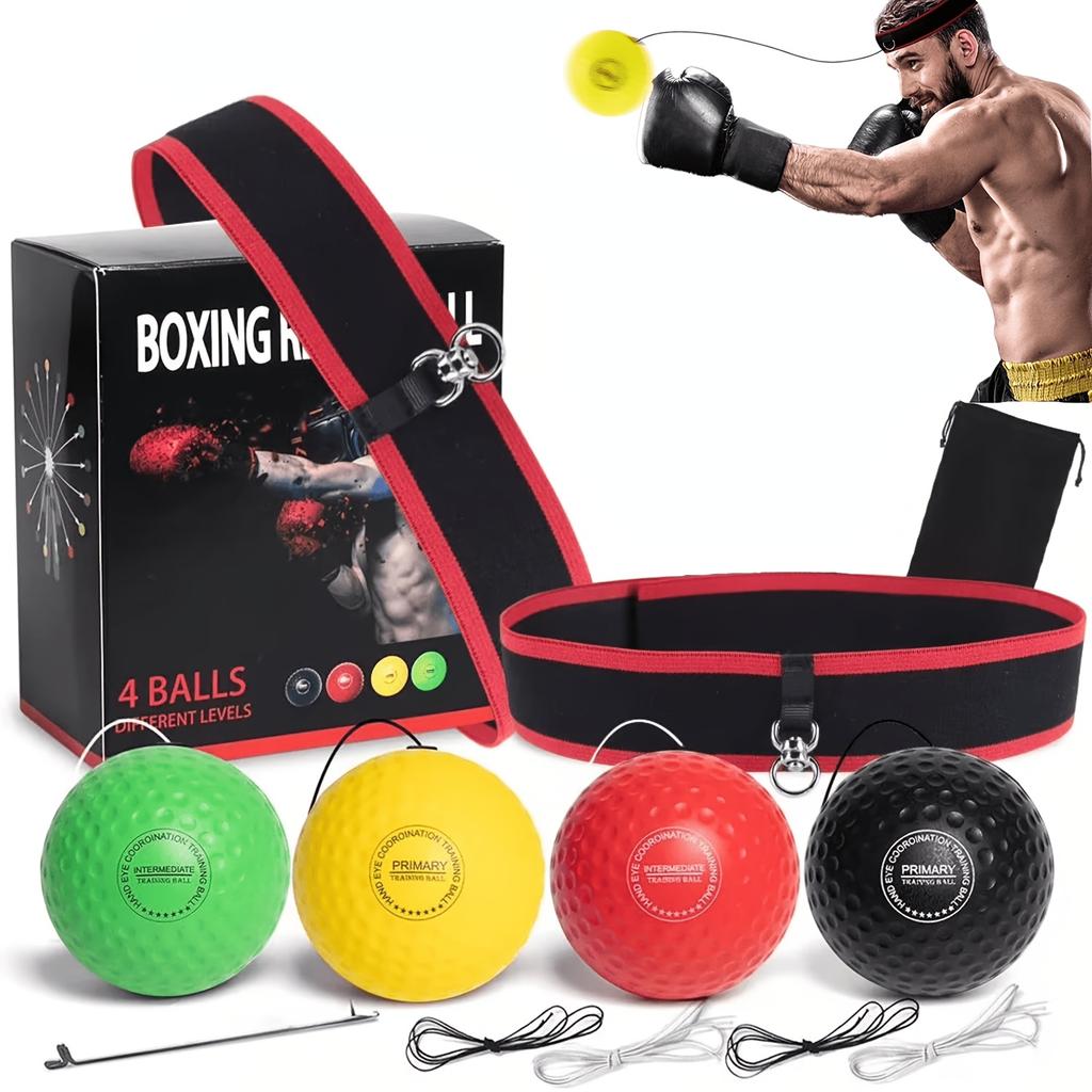 Four-level difficulty adjustable boxing reflex ball, mixed martial arts training equipment, target punching bag, designed specifically for training