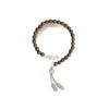 New Chinese Wood Grain Contrasting Color Beaded Bracelet Women's Retro Temperament Double Layer Bracelet Hand