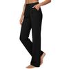 Women’s High Elastic Straight Leg Casual Pants with Waistband and Side Pockets Suitable for Everyday Wear and Office