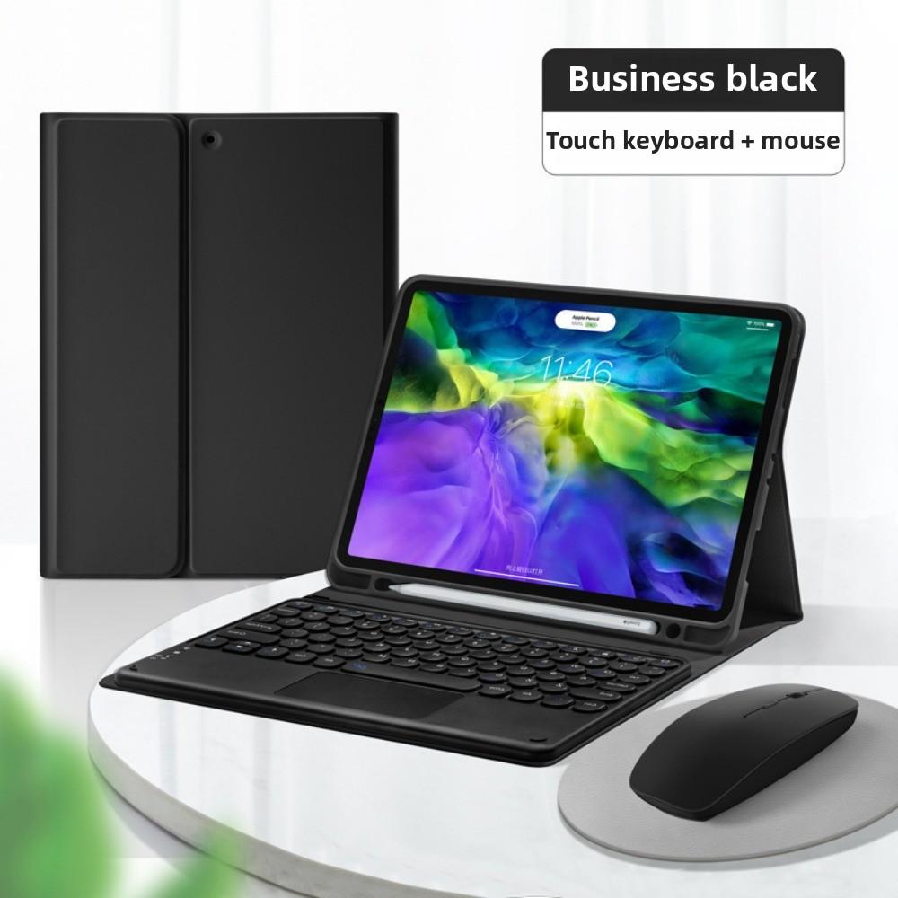 Bluetooth Keyboard Case for iPad Air 6 Pro 11 Split Round Keycap with Pencil Holder 10.2 Inch