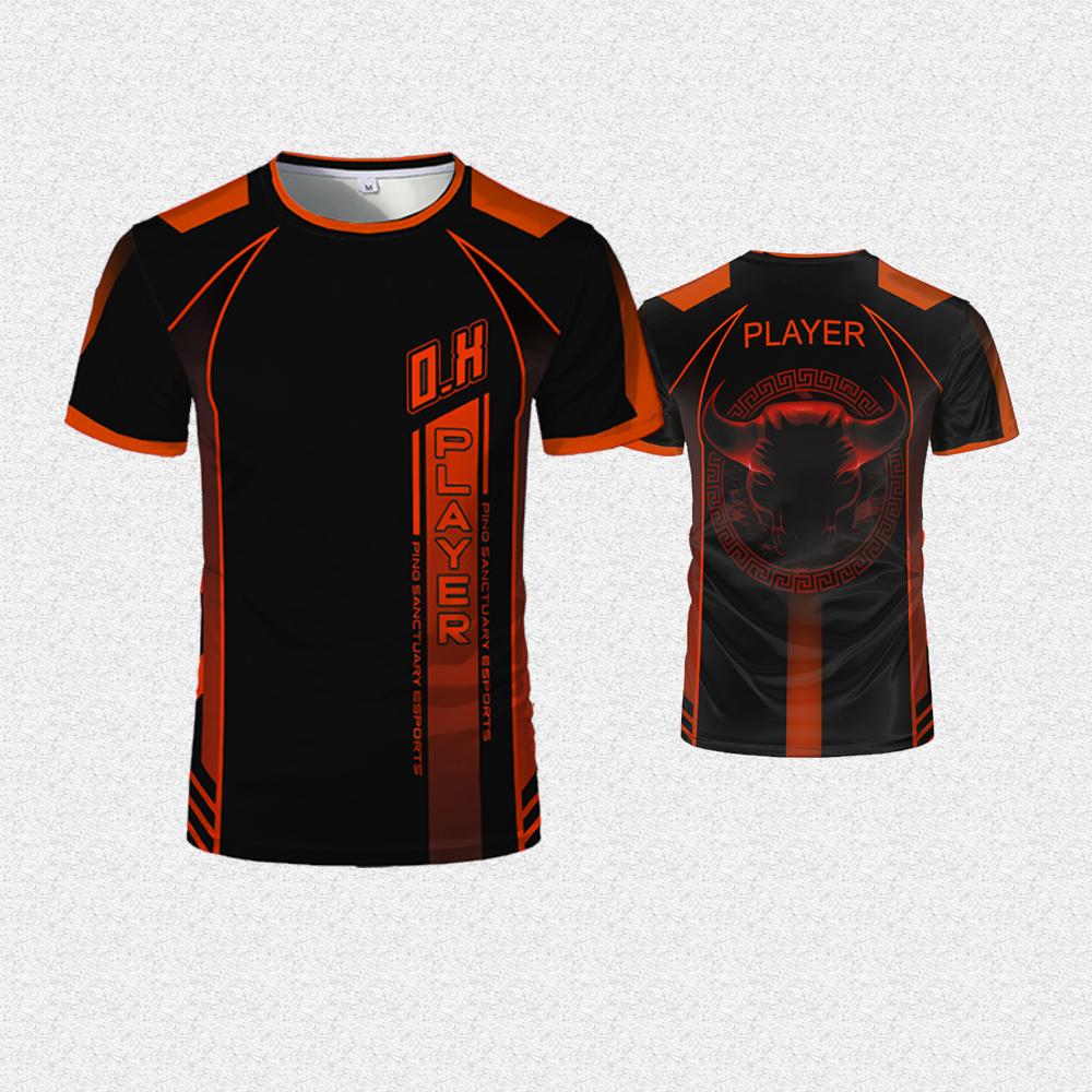 Men's Personalized E-sports Jersey Team Uniforms Daily Quick-drying Breathable T-shirt Gamers Can Customize The Name Logo