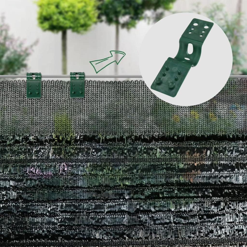 Garden Farm Shade Cloth Fix Clip Windproof Awning Clamp Solid Fix Clips for Shading Cloths Fixtures