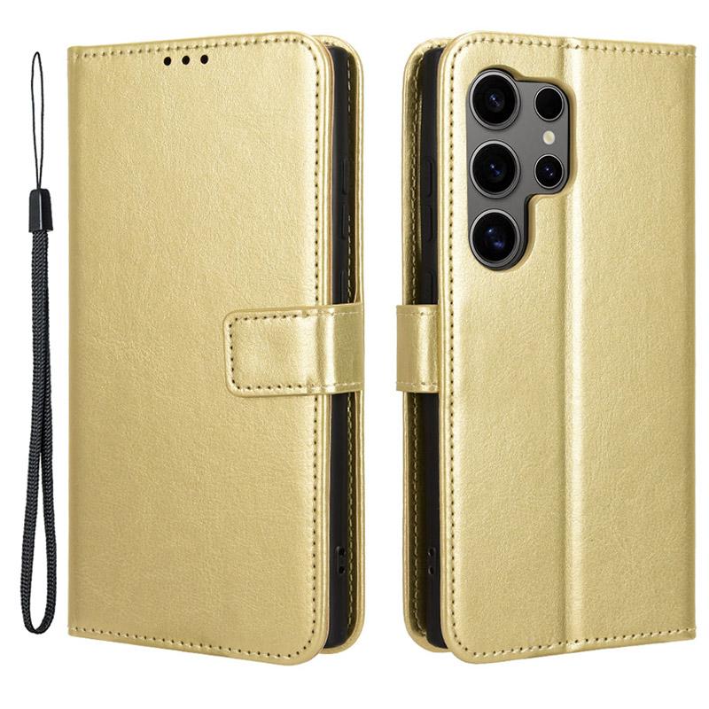 For Samsung Galaxy S24 Ultra Phone Leather Case Protective Cover with Wallet Stand