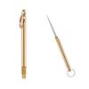 Portable Multifunctional  Titanium Alloy Toothpicks Pocket Toothpick Holder Fruit Fork Outdoor Picnic Camping