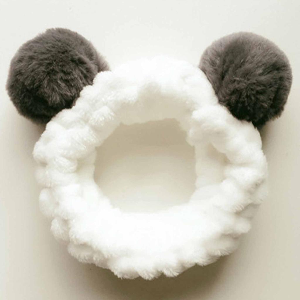 Plush Headband Sweet Face Wash And Makeup 3-D Hair Ball Headband
