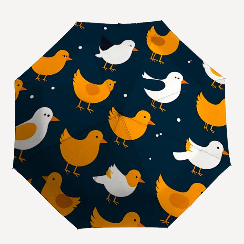 

1pc ChickensAutomatic Open/close Umbrella, 8-Rib sturdy structure, Portable Travel Umbrella, Parties, Everyday Usec55