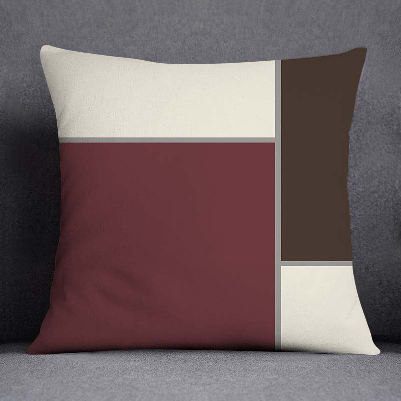 Geometric Color Pillowcase Home Decor Pillowcase Square Pillowcase Home Office Decor Cushion Cover