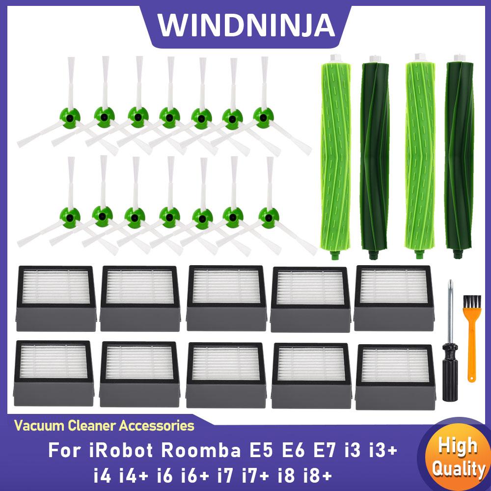 For iRobot Roomba E1 E6 E7 i1 i1+ i1 i1+ i6 i6+ i7 i7+ i8 i8+ Vacuum Cleaner Hepa Filter Main Side Brush Accessories Replacement