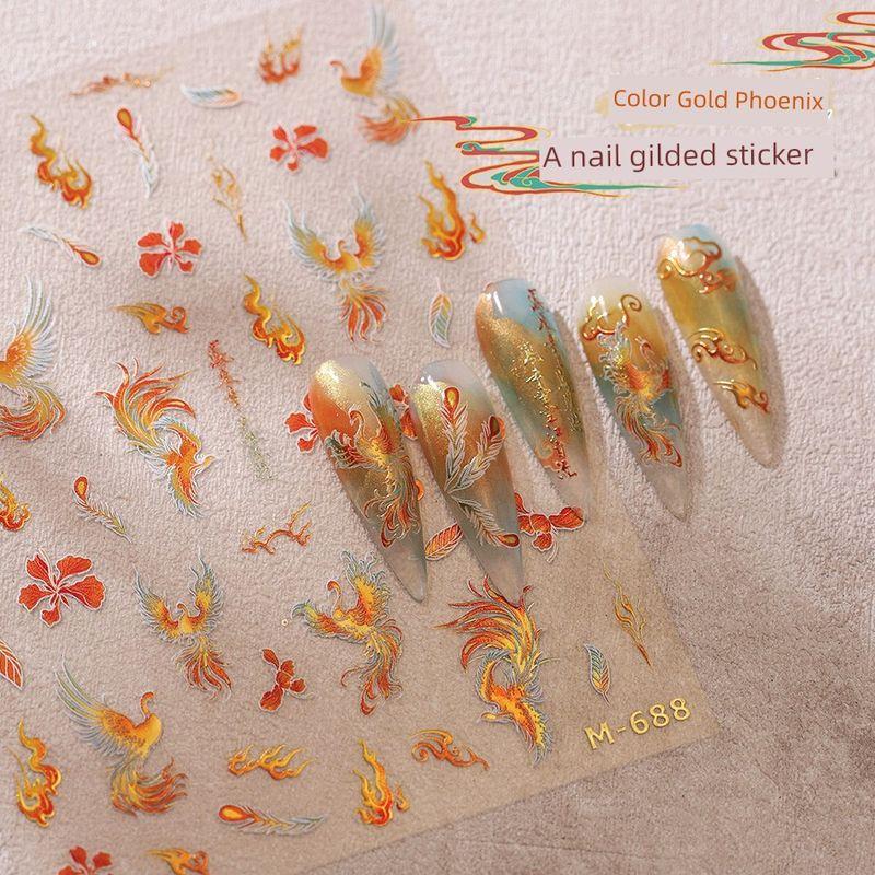 

Ракушка Легкая Расписанная Вручную Наклейка для Ногтей с Цветком Белые Лепестки Цветка Украшение для Ногтей DIY Маленькие Наклейки Цветок Роза Чероки Red([Caijin Phoenix-M688]])