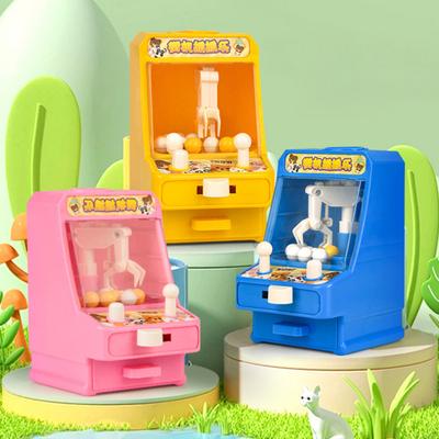 Mini Greifautomat Spielzeug mit 6 Bällen Feinmotorik Tragbar Kleine Ballfangspielmaschine mit Aufbewahrungsschublade Kleinkinder Jungen Mädchen Geschenk