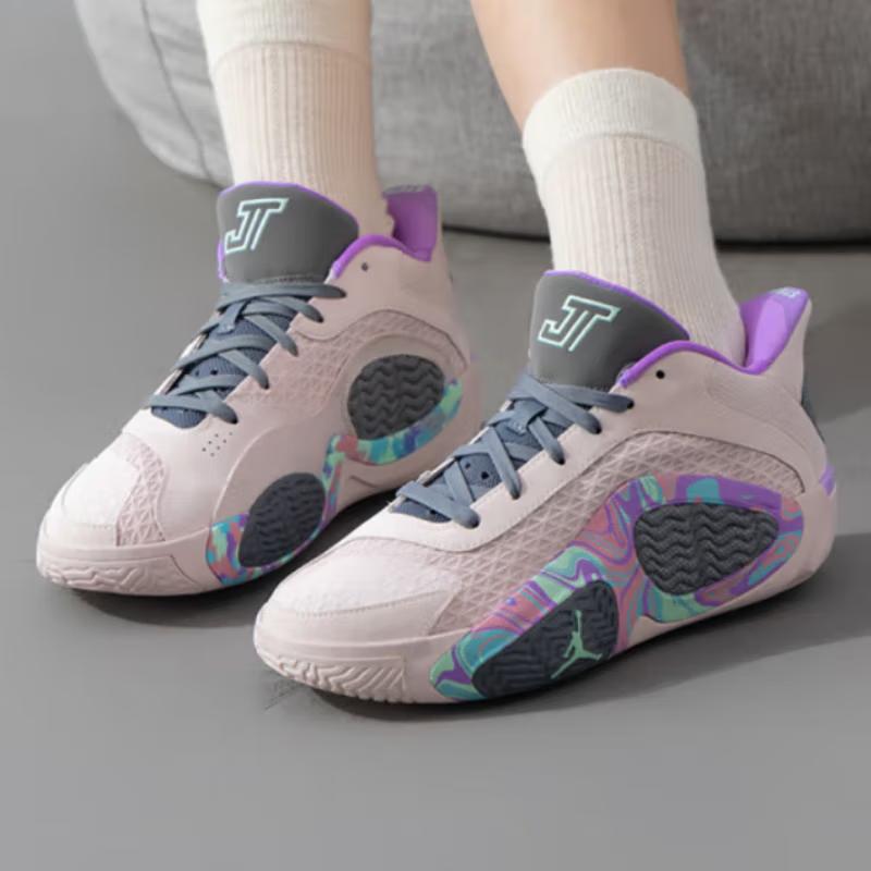 Air Jordan Tatum 2 GS Křída na chodník Dětské tenisky Růžová Světle-Růžová Mátová Pěna FJ6459-600