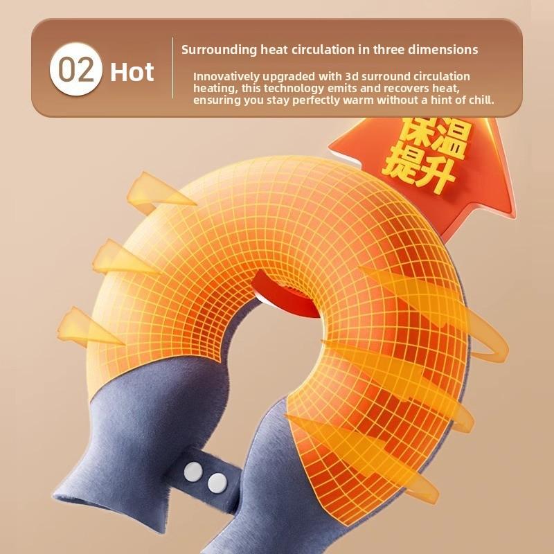 U-shaped Hot Water Bag for Cervical Heat Compress, Thickened Shoulder, Neck and Head, Neck-hanging Type Water Filling Hot Water Bag