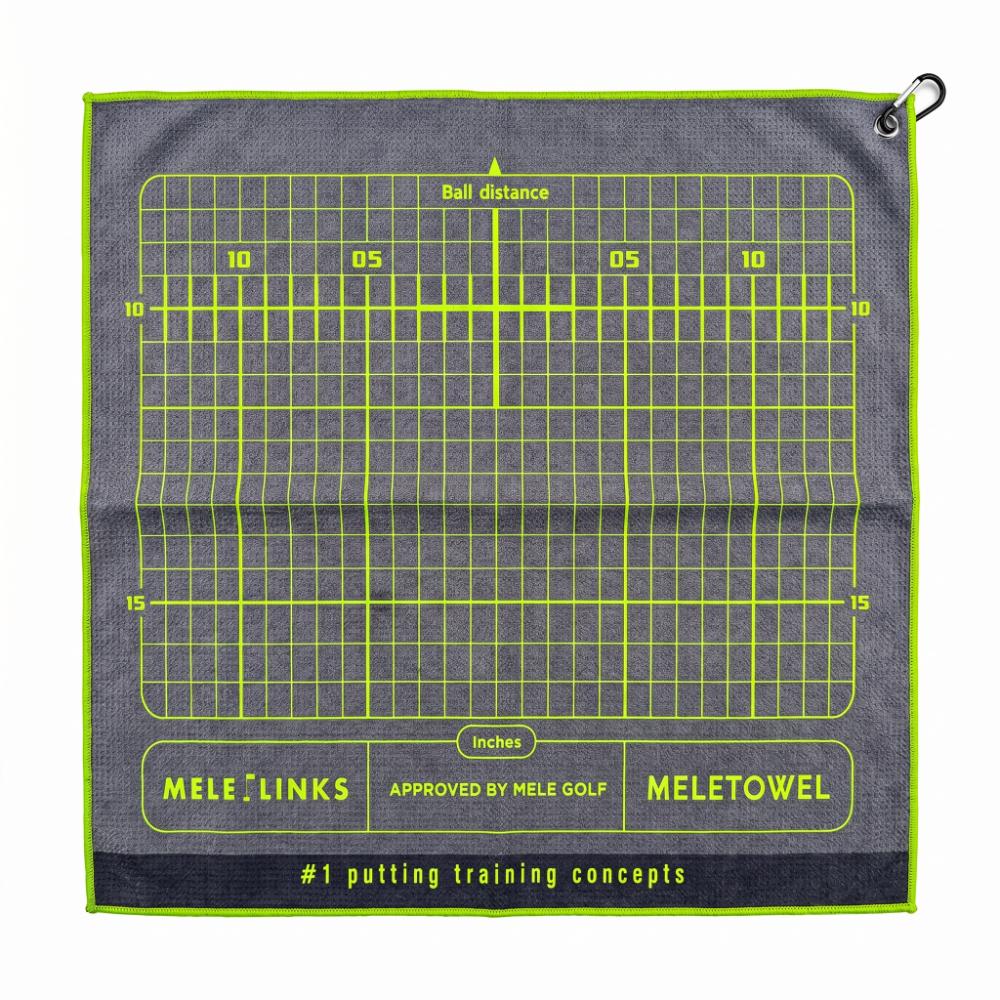 Microfiber Putting Practice Mat Putter Standing Position Golf Club Towel Putting Training серый