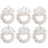 Elegant Princess Sweet Headwear Children's Headdress Pearl Crown Hair Rope Korean Style Hair Rope