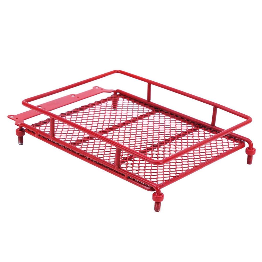RC Roof LED Toy Carrier for RC Radio Control RC Metal Roof Rack RC Model Car Assembly Parts Tower of Pisa Rack, Cars, & Box, (Red, Style)